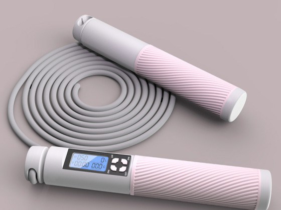 热销健身数字跳绳带计数器跳绳 pvc