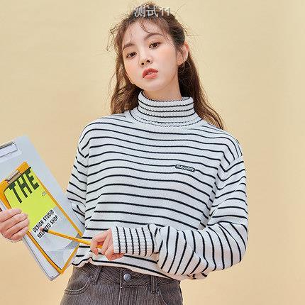 라운드 넥 가을 여성용 스웨터