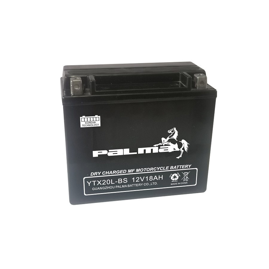 YTX20L-BS Lead Acid Dry Battery For Motorcycle