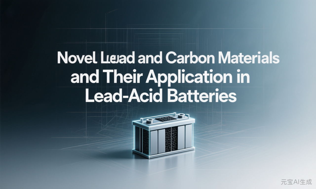 Novel Lead and Carbon Materials and Their Application in Lead-Acid Batteries