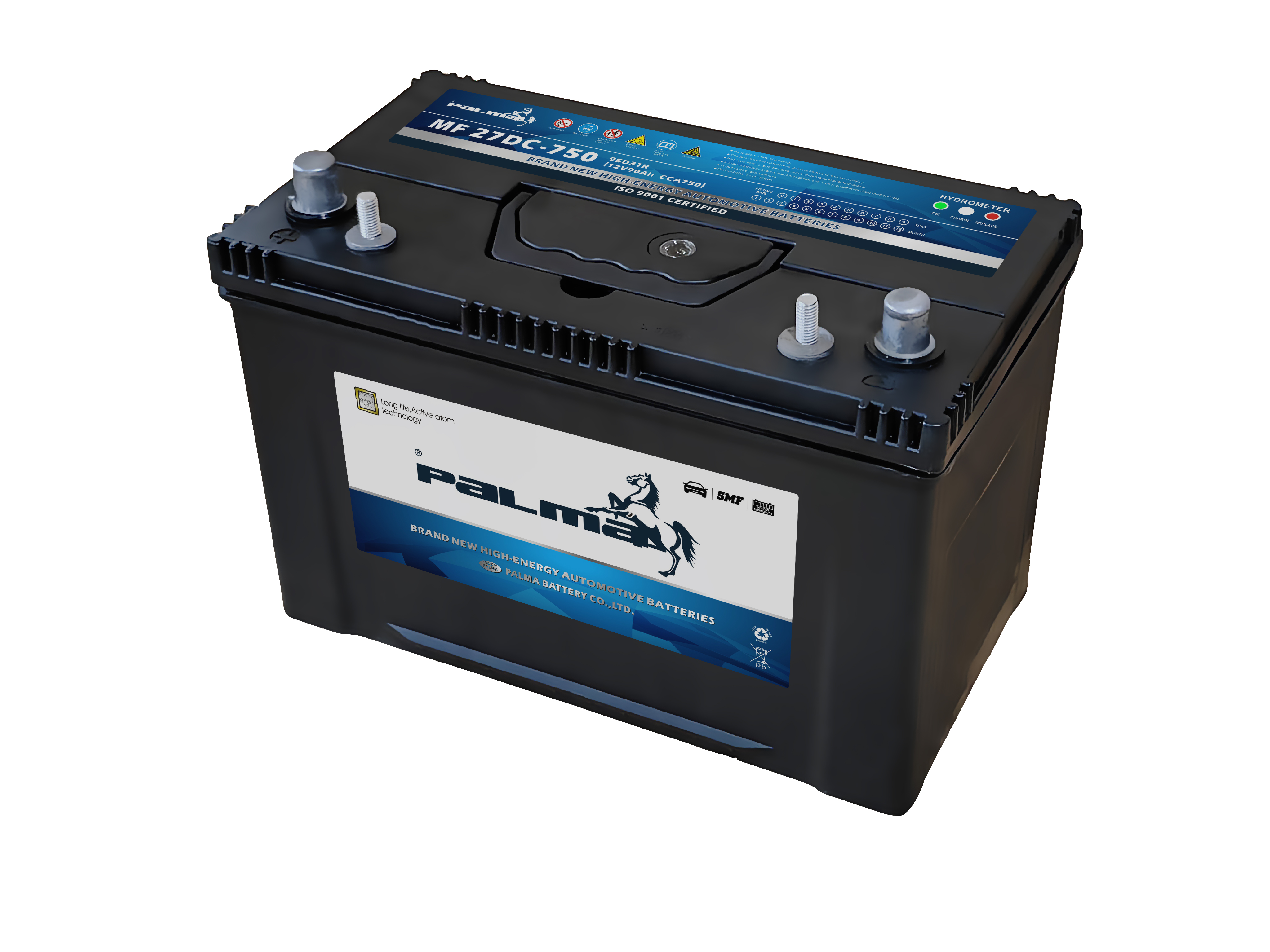 27DC-750 Dual Terminal MF BCI Battery Sealed Lead Acid Dry Charged 12V 80AH Auto Start Car Truck Battery PALMA Wholesale