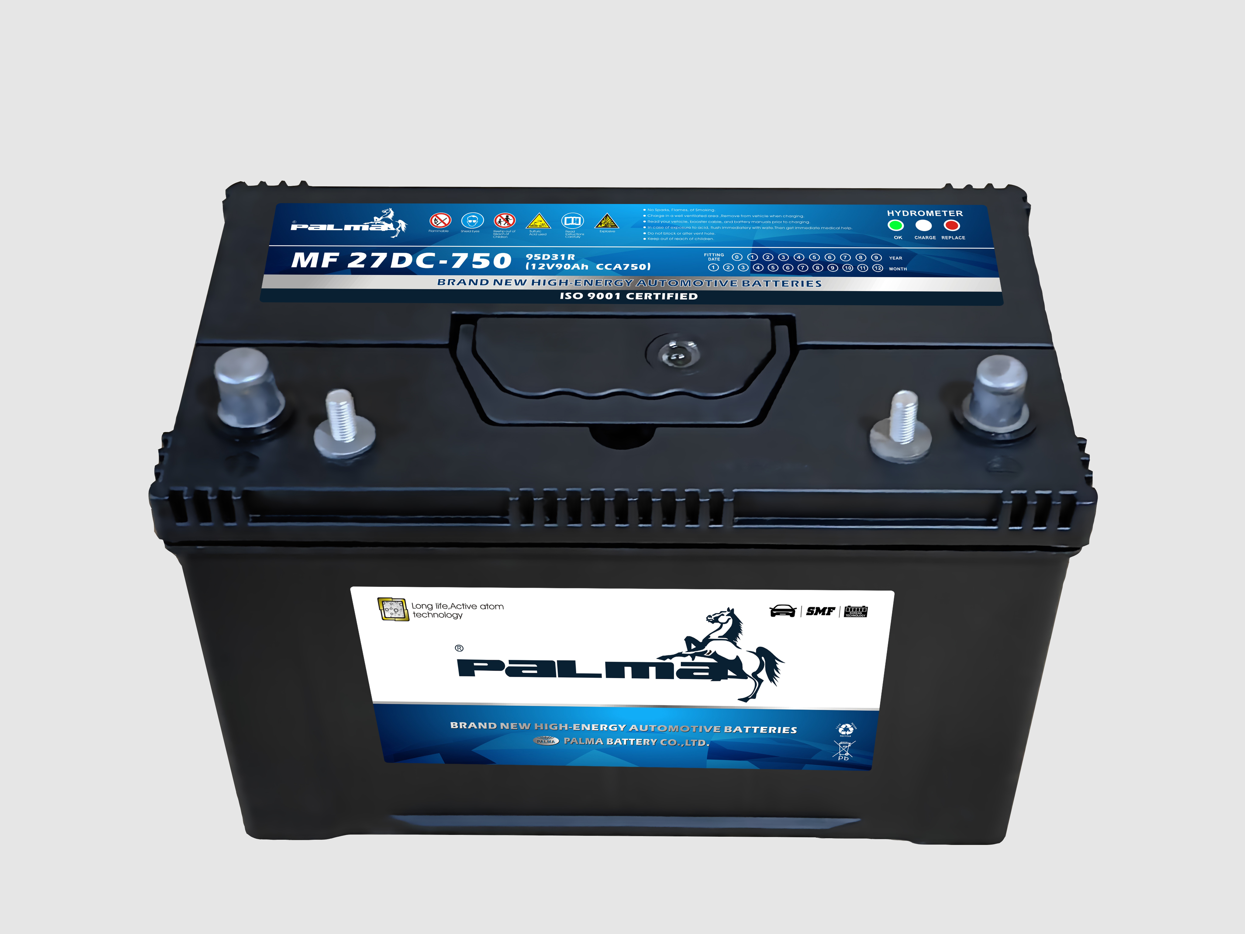 27DC-750 Dual Terminal MF BCI Battery Sealed Lead Acid Dry Charged 12V 80AH Auto Start Car Truck Battery PALMA Wholesale