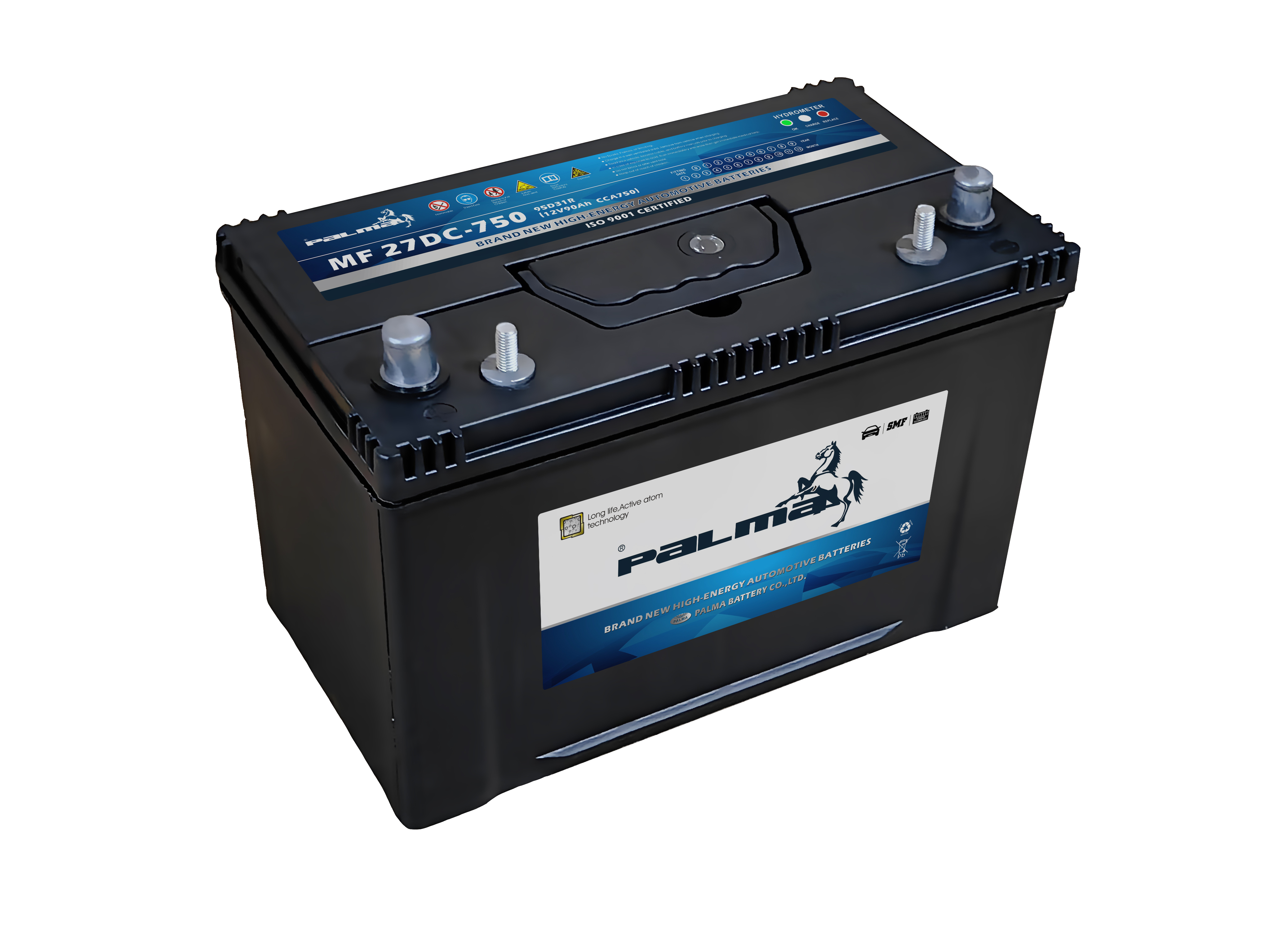 27DC-750 Dual Terminal MF BCI Battery Sealed Lead Acid Dry Charged 12V 80AH Auto Start Car Truck Battery PALMA Wholesale