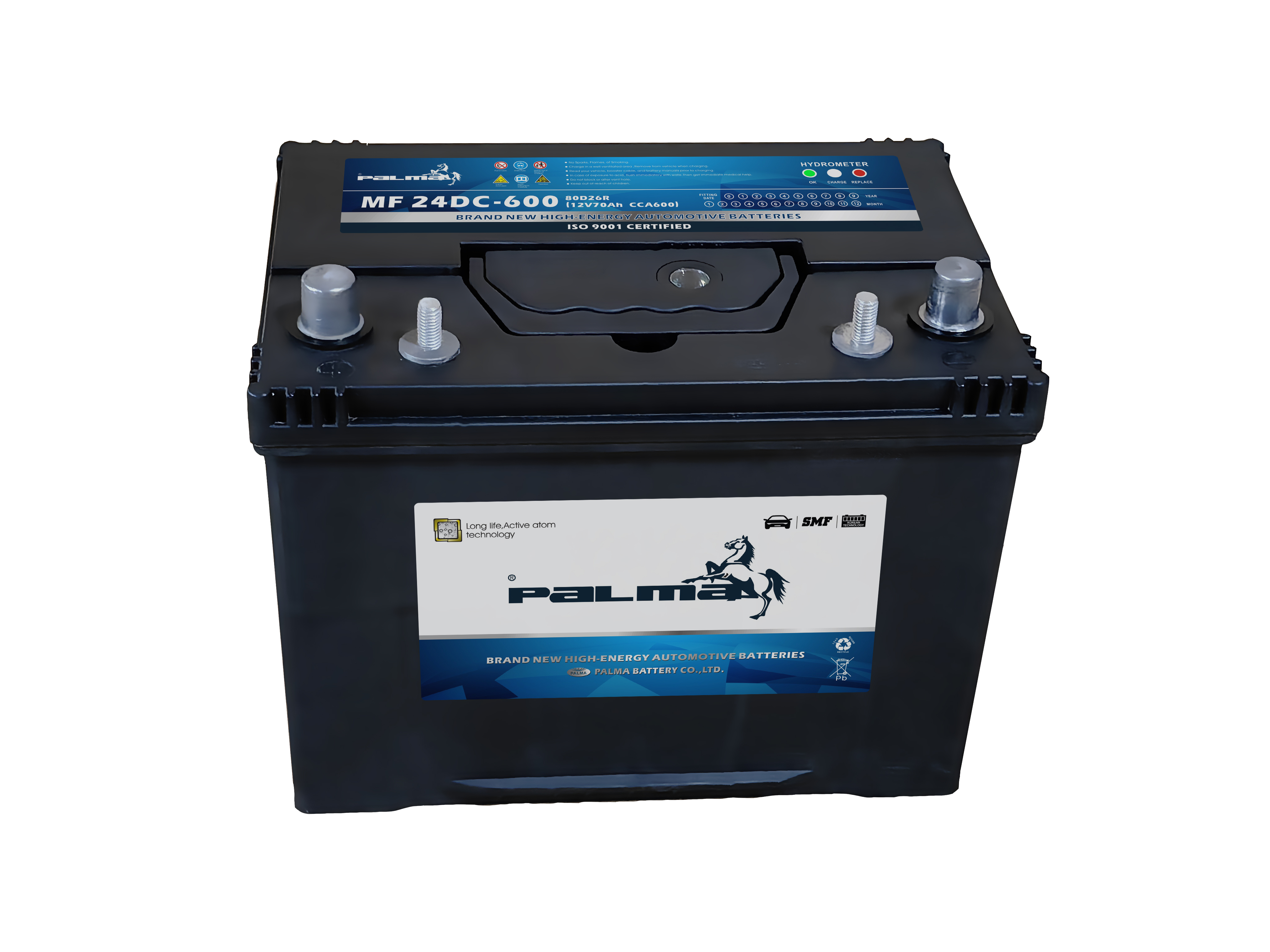 Palma BCI Battery 24DC-600 Dual Terminal Maintenance-Free Deep Cycle 12V70Ah Start Battery Warranty for Car Truck Replacement