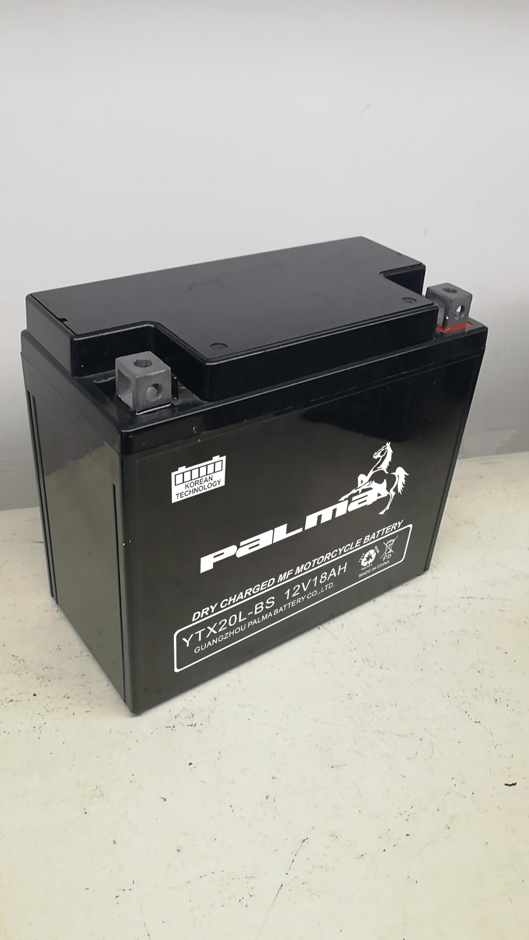 YTX20L-BS Lead Acid Dry Battery For Motorcycle
