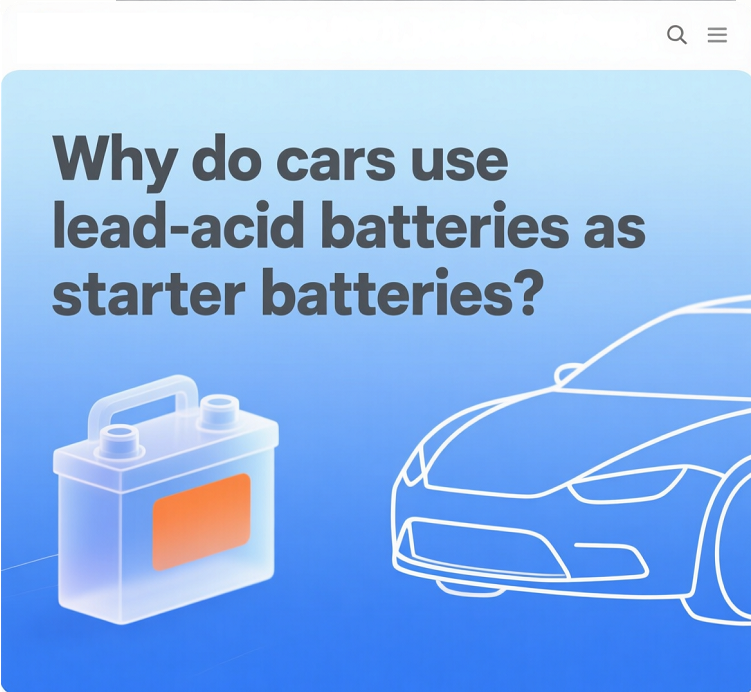 Why do cars use lead-acid batteries as starter batteries?