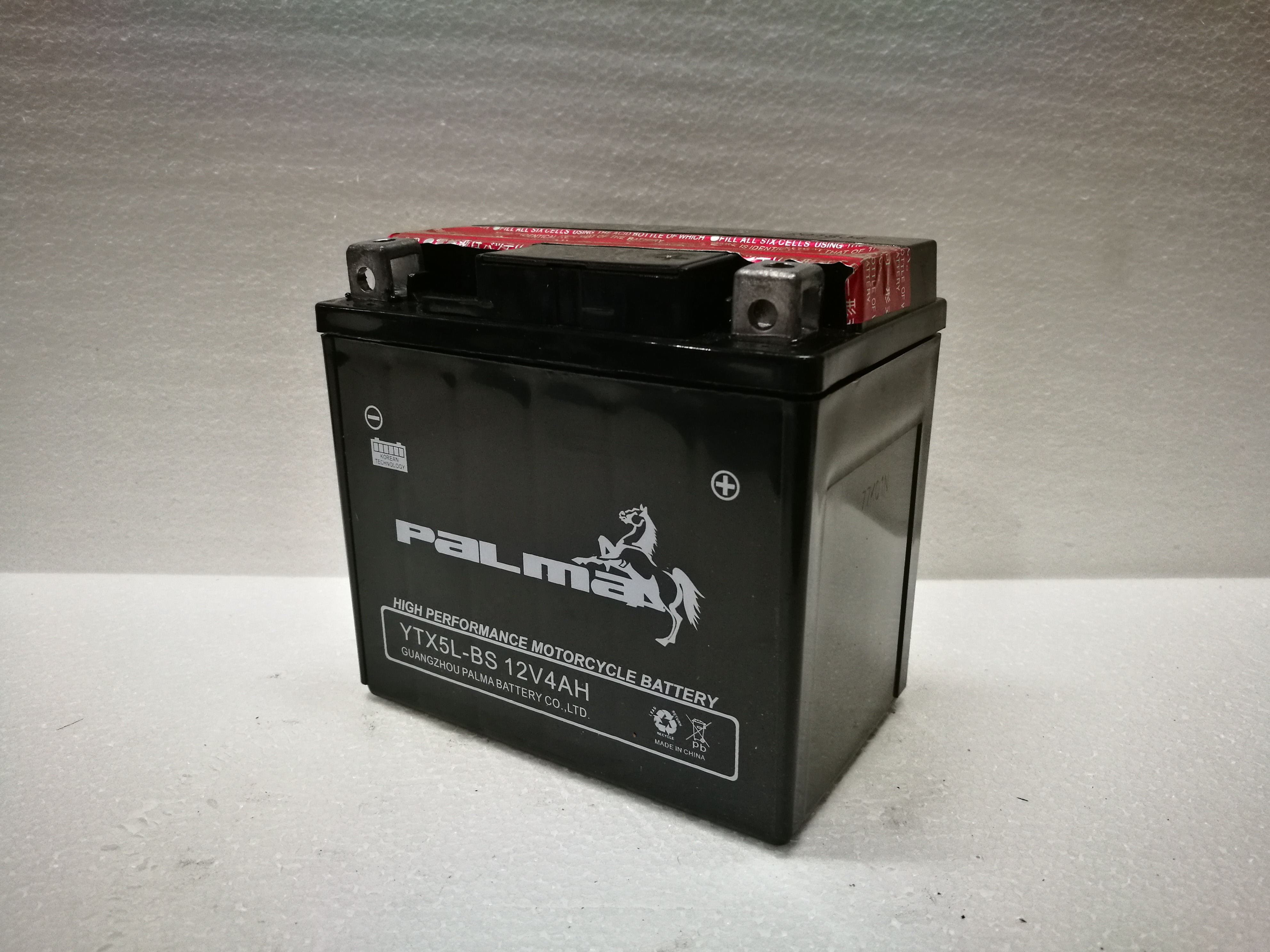 YTX5L-BS Palma Motorcycle Maintenance Free 12v 4ah Battery Electric Motorcycle Batteries Wholesale
