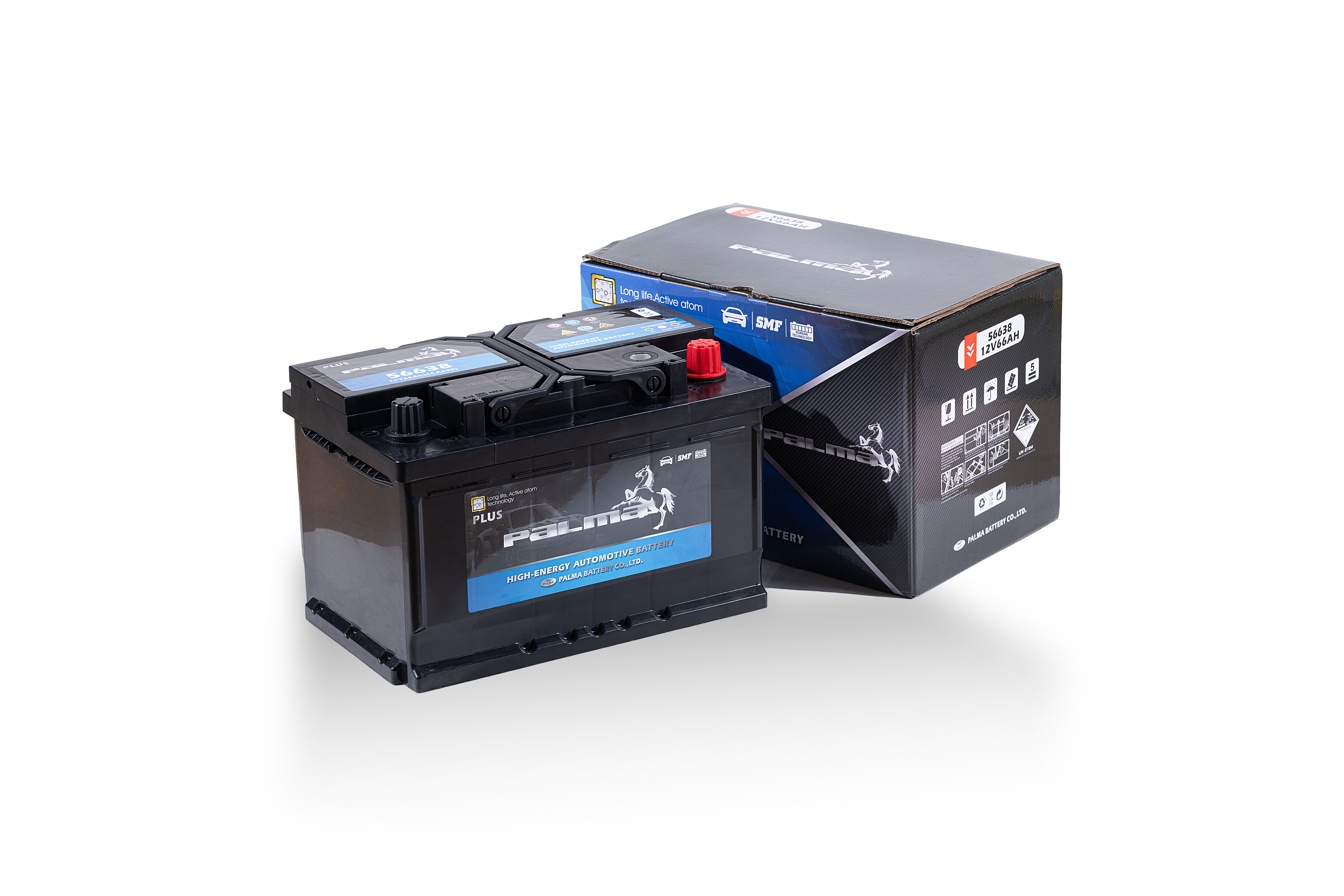 Palma New Best-selling DIN 12V 63Ah 56638 Starting Sealed Maintenance Free Automotive Battery with 12 Months Warranty