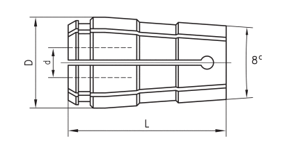 TG collet dimensions
