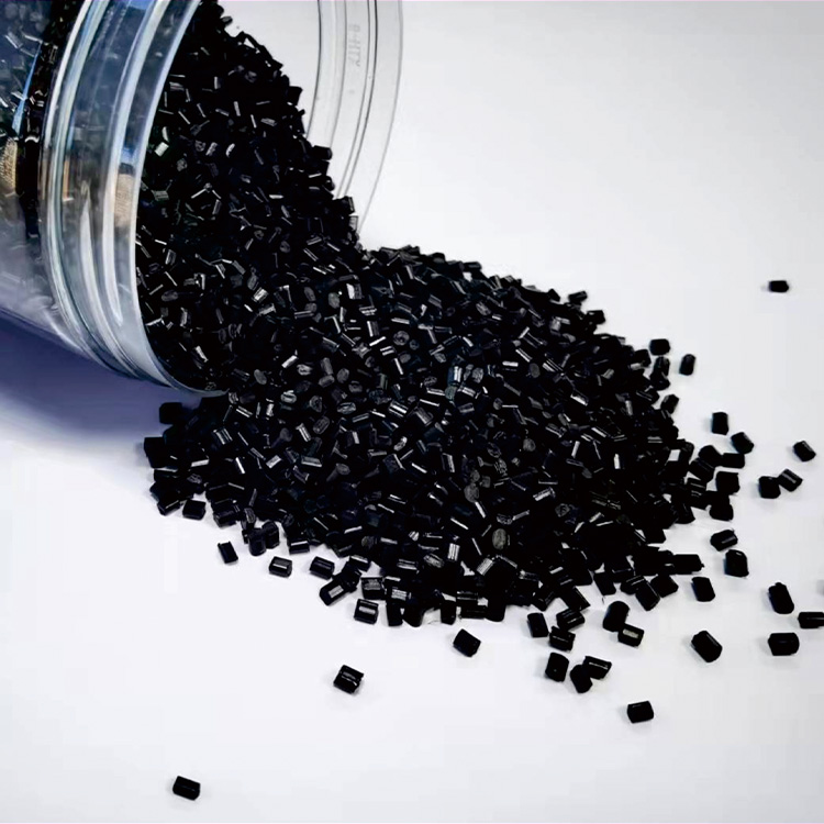 Черные переработанные пластиковые гранулы с низким содержанием Br HIPS ROHS