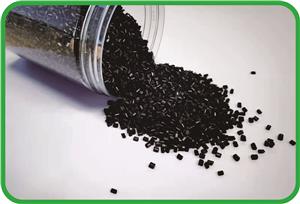 Black Low Br HIPS Recycled Plastic Granules ROHS
