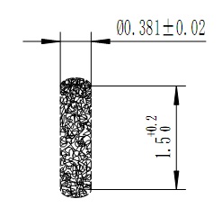 Φ0.508 مم Fuzz Button 80-020