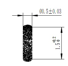 Φ0.508x1.5mm 80-020059 Floss Pin i.e. Fuzz Button connectors /CPW/Microstrip Vertical connection