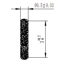 Φ0.508x3.0mm Floss Pin i.e. 80-020120 Fuzz Button connectors /CPW/Microstrip Vertical connection