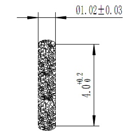 Φ1.02x4.0mm 80-040160