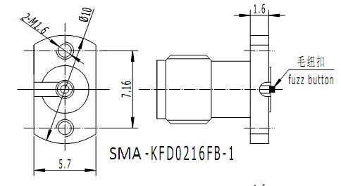 SMA Fuzz Button 커넥터