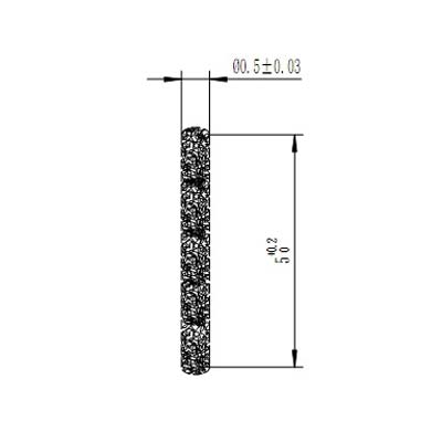 Φ0.508x5.0mm Floss Pin i.e. Fuzz Button 80-020200 connectors /CPW/Microstrip Vertical connection