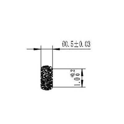 Φ0.508x1.0mm Floss Pin i.e. 80-020040 Fuzz Button connectors /CPW/Microstrip Vertical connection