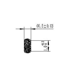 Φ0.508x1.0mm Floss Pin i.e. 80-020040 Fuzz Button connectors /CPW/Microstrip Vertical connection