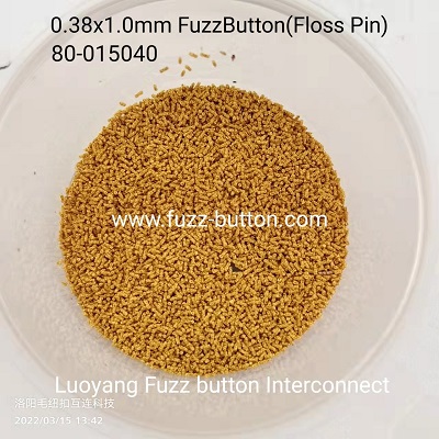 Φ0.381x1.0mm Floss Pin i.e. 80-015040 Micro-Fuzz Button / CPW / ميكروستريباتصال عمودي