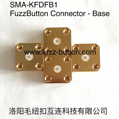 SMA-KFDFB1 (FEMALE) Fuzz Button connectors，Stripline Vertical connection, Solderless PCB