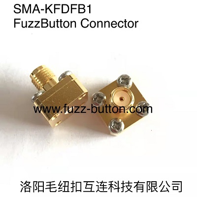 SMA-KFDFB1 (FEMALE) Fuzz Button-Steckverbinder，Stripline Vertical Connection, Solderless PCB