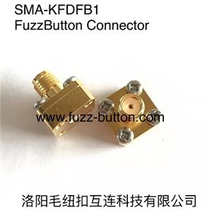 Conectores SMA-KFDFB1 (FEMALE) Fuzz Button, Conexão Vertical Stripline, PCB sem solda