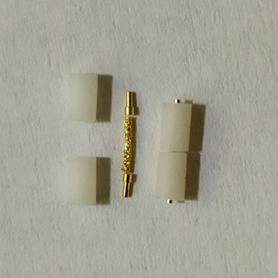 Φ1.85x6mm Fuzz Button RF絶縁体、50 Ω、DC-40GHz、はんだ、PCB圧縮はガラスビーズ/ガラス絶縁体を置き換えます