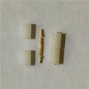 Φ1.85x6mm Fuzz Button عوازل RF ، 50 Ω ، DC-40GHz ، بدون لحام ، ضغط ثنائي الفينيل متعدد الكلور يستبدل حبة الزجاج / عازل الزجاج