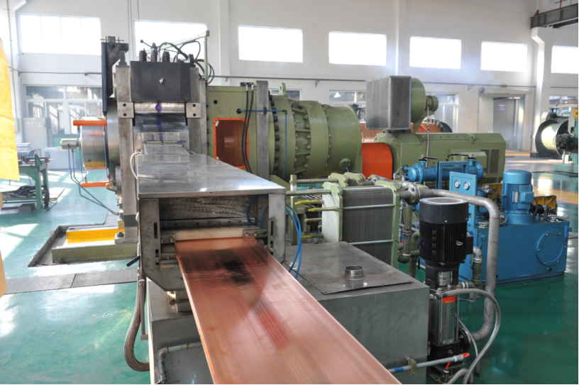 continuous copper extrusion machine