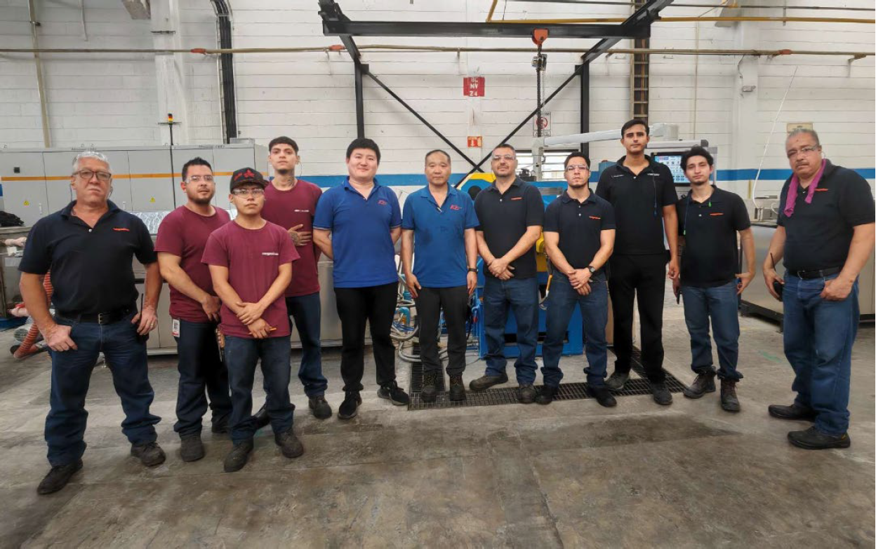 550 conjuntos de máquinas de extrusão contínua da Dalian Konform foram exportados para outros países.