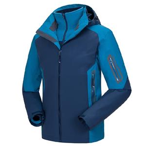 Men's outwear waterproof windproof insulated fleece skiing jacket