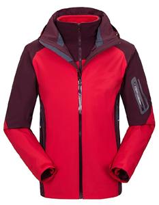 Men's outwear waterproof windproof insulated fleece skiing jacket