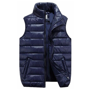 Men's warmer puffer vest packable down lightweight vest high quality
