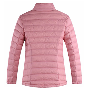 Women's stylish packable ultra light duck down puffer jacket