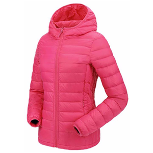 Women's ultra light puffer down windproof outdoor hiking jacket