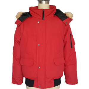 Men's winter thicken casual field jacket with removable hood