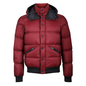 Men's 100% polyester heavy filled duck down jacket with high quality