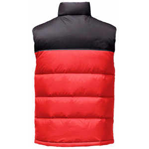 Men's warm goose down padded body warmer with pockets