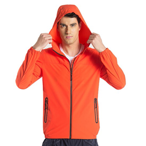Men's lightweight flash forward water resistant windbreaker jacket