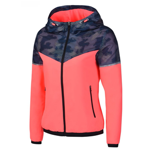 Women's water resistant lightweight outdoor hoodie cycling running windbreaker jacket