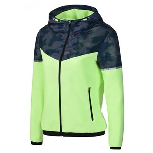 Women's water resistant lightweight outdoor hoodie cycling running windbreaker jacket