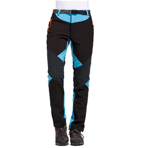 Women's outdoor sports fleece lined soft shell skiing pant