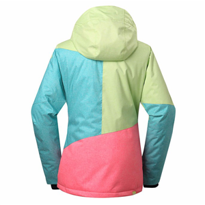 Women's high waterproof breathable skiing jacket plus size