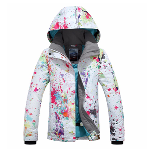 Women's bright color windproof waterproof snowboarding jacket