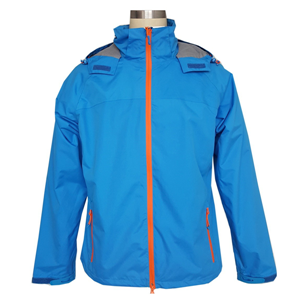 Men's hooded outdoor sportswear insulated waterproof rain jacket