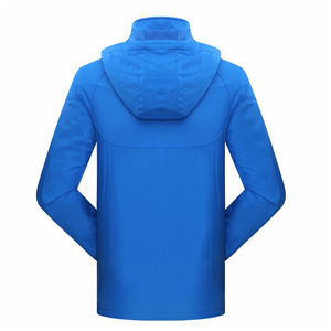 Men's removable hooded quick dry lightweight waterproof outdoor windbreaker jacket