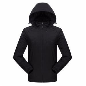 Men's removable hooded quick dry lightweight waterproof outdoor windbreaker jacket