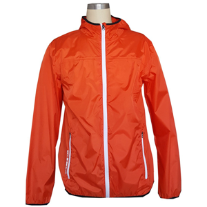 Men's polyester high breathable packable waterproof rain jacket