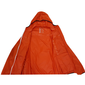 Men's polyester high breathable packable waterproof rain jacket